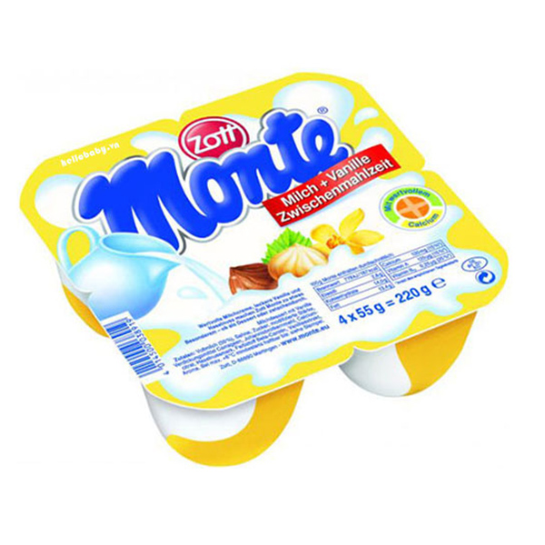 Váng sữa Monte Vani - vỉ 4 hộp
