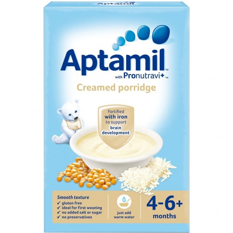 Bột ăn dặm Aptamil bắp và gạo(4-6 tháng)