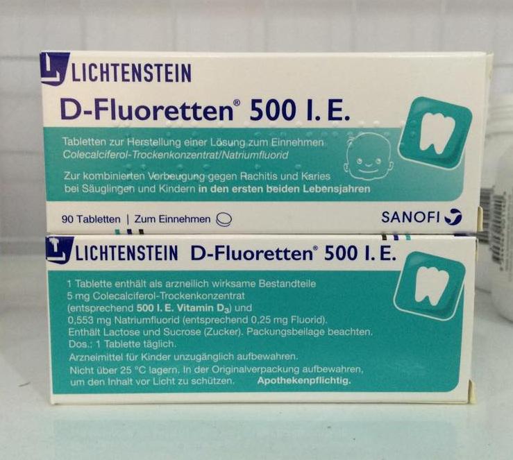 Vitamin D Fluoretten 500 I.E