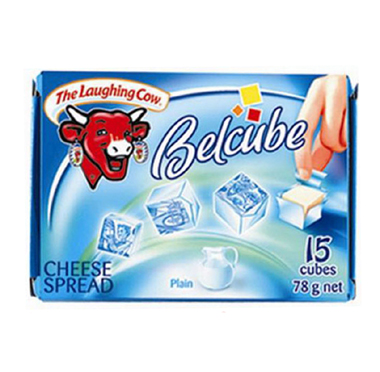 Phô mai vuông vị sữa Belcube bò cười 78gr - 15 viên