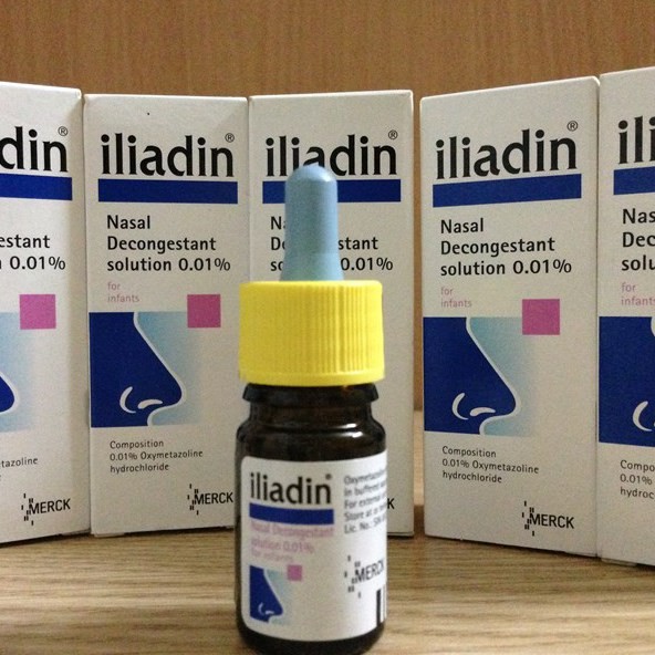 Thuốc nhỏ mũi Iliadin 0.01% (5ml) (0m+)