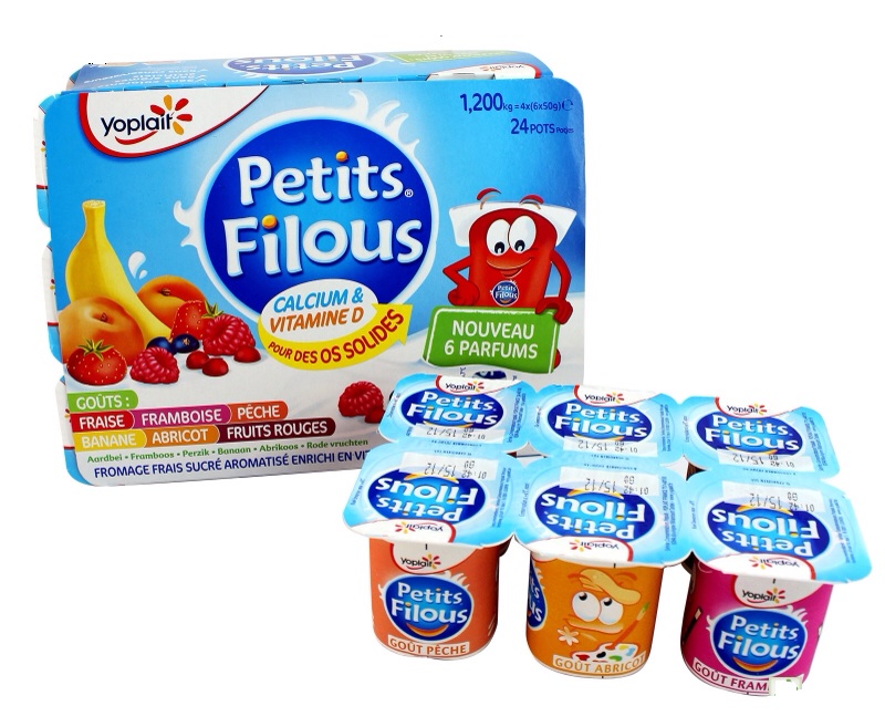 Sữa chua phomai hoa quả Petit Filous - vỉ 6 hộp ( 6x50gr)