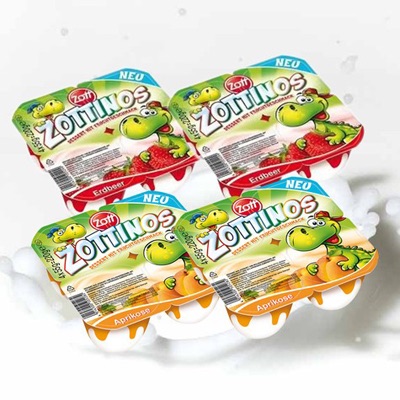 Sữa chua hoa quả Zottinos - vỉ 4 hộp ( 4x55gr)