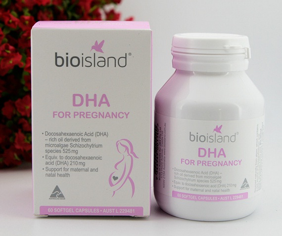 Bio Island DHA for Pregnancy - úc - lọ 60 viên