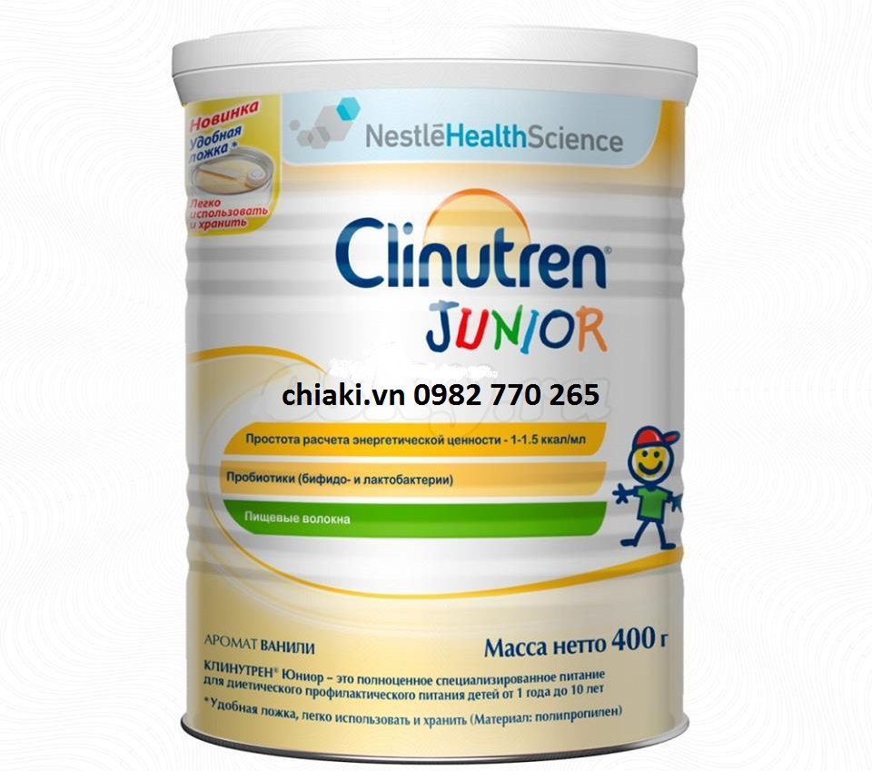 Sữa béo của Nga Clinutren Junior dành cho trẻ từ 1-10 tuổi