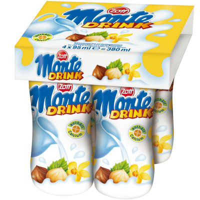 Váng sữa Monte Drink vị Vani (4x95ml)