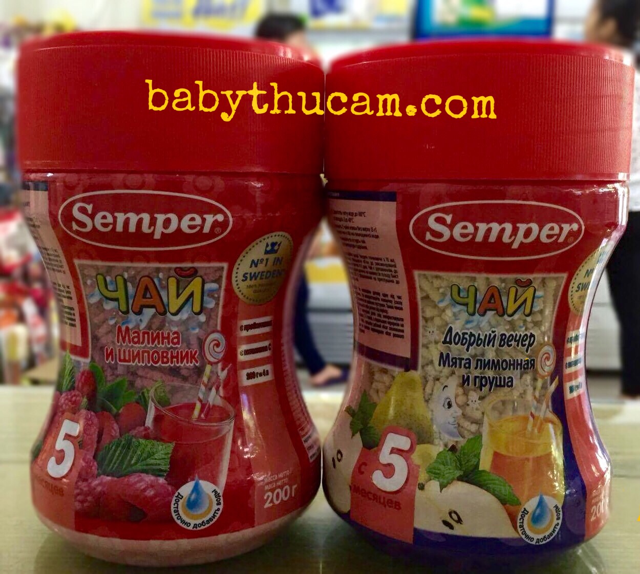 Trà hoa quả Semper cho bé từ 5 tháng - Nga - nhiều vị