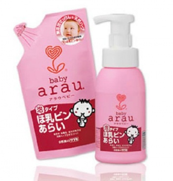Nước rửa bình dạng túi Arau Baby 250ml
