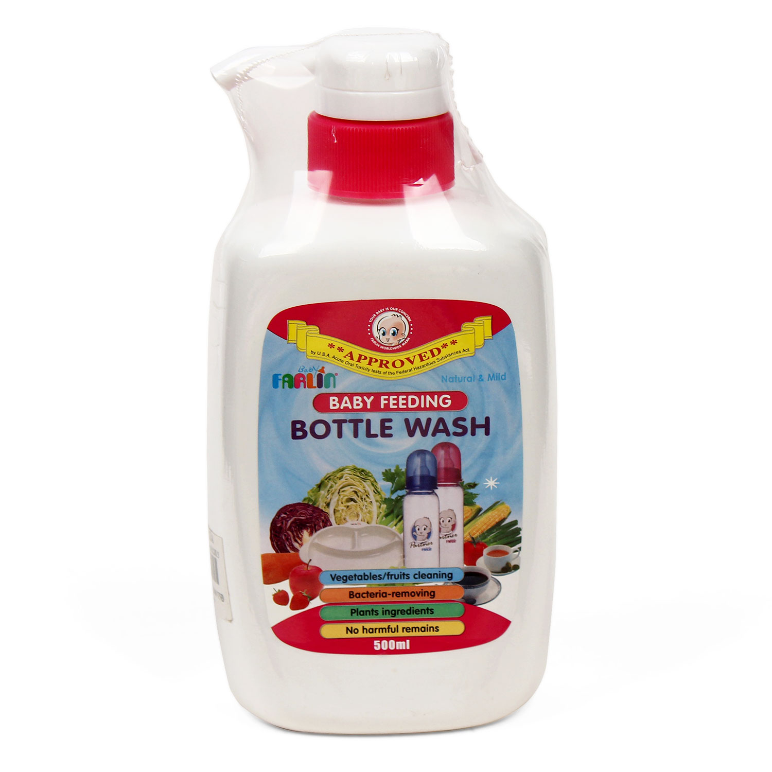 NƯỚC RỬA BÌNH SỮA 500ML FARLIN BF.200
