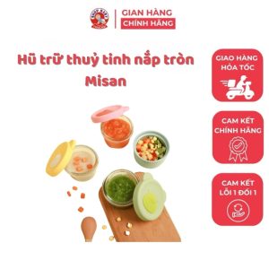 Hũ trữ thuỷ tinh nắp tròn Misan