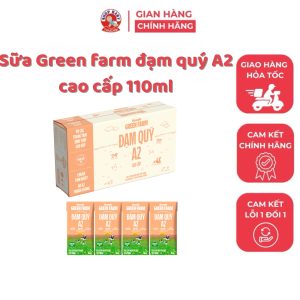 Sữa tươi tiệt trùng nguyên chất Green Farm A2 110ml