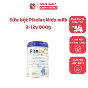 SỮA BỘT PITELAC KIDS MILK 2–12 TUỔI – LON 800G